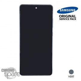 Ecran LCD + Vitre Tactile + châssis Vert Samsung Galaxy S20 FE 4G/5G G780F (officiel)