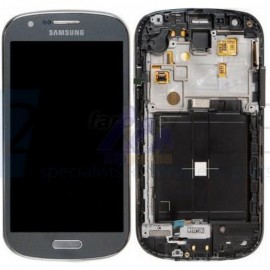 Vitre tactile et ecran LCD Samsung Galaxy Express i8730 gris (Officiel)