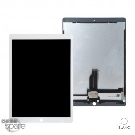 Ecran LCD + vitre tactile blanche iPad Pro 12.9 pouces A1652 & A1584 avec nappe 1ere génération