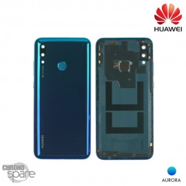 Vitre arrière + vitre caméra + capteur d'empreinte Huawei P smart 2019 (Officiel) Bleue (Aurora)