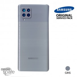 Vitre arrière + vitre caméra grise Samsung Galaxy A42 5G A426F/B (officiel)