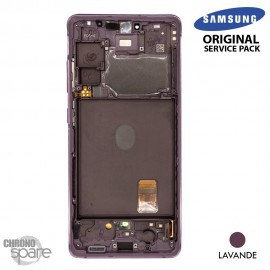Ecran OLED + Vitre Tactile + châssis Rose Lavande Samsung Galaxy S20 FE 4G/5G G780F (officiel)