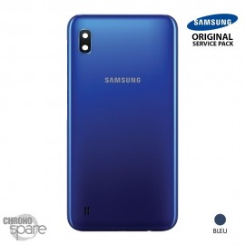 Vitre arrière + vitre caméra Bleue Samsung Galaxy A10 A105FN (Officiel)