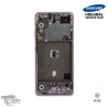 Ecran LCD + Vitre Tactile + châssis Rose Samsung Galaxy A51 5G A516F (officiel)