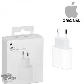 Chargeur USB-C 20W Apple Blanc (Officiel) avec Boite