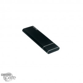 Boitier externe disque dur Micro USB 3.1/USB-C vers M.2 SATA SSD + 1 USB-C câble (MC28-2)noir 