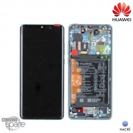 Bloc écran OLED + vitre tactile + batterie Huawei P30 Pro Nacré (officiel)