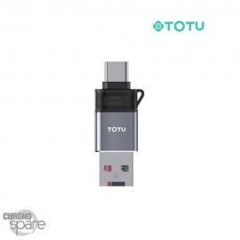Lecteur de carte type C + USB TOTU (FGCR-007)