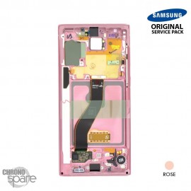 Vitre tactile et écran LCD Samsung Galaxy Note 10 SM-N970 (officiel) Rose 