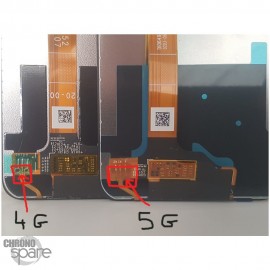 Ecran LCD + vitre tactile Noire Oppo A72 5G