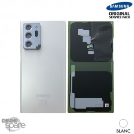 Vitre arrière + vitre caméra Samsung Galaxy Note 20 Ultra N985F/986B blanc (Officiel)