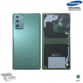 Vitre arrière + vitre caméra Samsung Galaxy Note 20 N980F/N981F vert (Officiel)