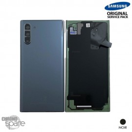 Vitre arrière + vitre caméra Samsung Galaxy Note 10 SM-N970 noire (Officiel)