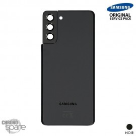 Vitre arrière + vitre caméra noir mat Samsung Galaxy S21 Plus G996F (Officiel)
