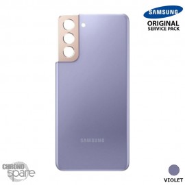 Vitre arrière + vitre caméra Violet Samsung Galaxy S21 Plus 5G G996F (Officiel)