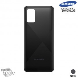 Vitre arrière Noire Samsung Galaxy A02S A025G (Officiel)