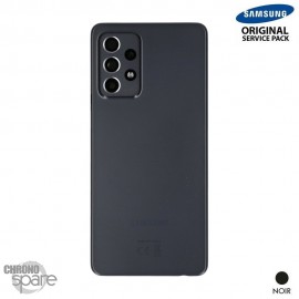 Vitre arrière + vitre caméra Noire Samsung Galaxy A52 4G/5G (Officiel)
