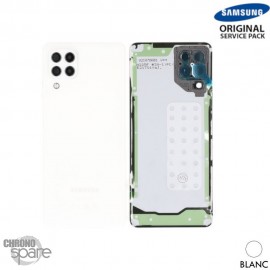 Vitre arrière + vitre caméra Blanche Samsung Galaxy A22 4G A225F (officiel)