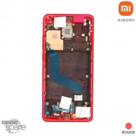 Ecran Oled + vitre tactile + châssis Rouge Flamme Xiaomi Mi 9T / Mi 9T Pro (officiel) 