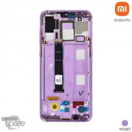 Ecran AMOLED + vitre tactile + châssis Violet Améthyste Xiaomi Mi 9 (officiel) 
