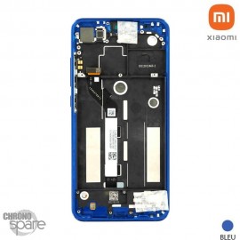Ecran LCD + vitre tactile + châssis Bleu Xiaomi Mi 8 Lite (officiel) 