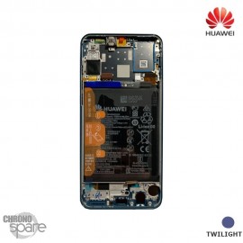 Bloc écran LCD + vitre tactile + batterie Huawei P30 lite Bleu (officiel)