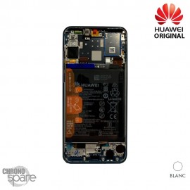 Bloc écran LCD + vitre tactile Huawei P30 lite Blanc (officiel) 