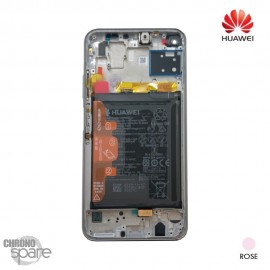 Bloc écran LCD + vitre tactile Huawei P40 Lite Rose (officiel)