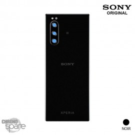Vitre arrière + vitre caméra Sony Xperia 5 (Officiel) Noire