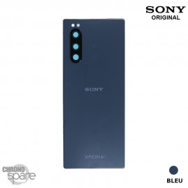 Vitre arrière + vitre caméra Sony Xperia 5 (Officiel) Bleue