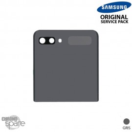 Vitre arrière grise (Partie supérieure) Samsung Galaxy Z Flip 5G F707B (officiel)