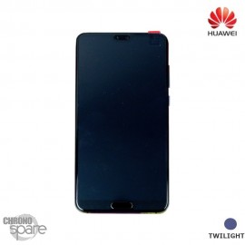 Bloc écran LCD + vitre tactile Officielle Huawei P20 Pro Twilight 