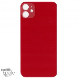 Plaque arrière en verre NEUTRE iPhone 11 rouge (pour machine laser)