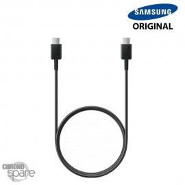 Câble Samsung original 1,8m USB-C / USB-C 5A 100W (super rapide en 45W)- Noir Avec Boite