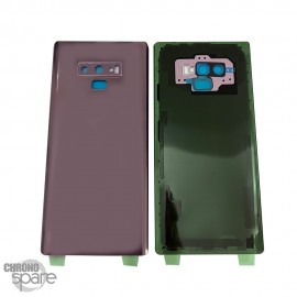 Vitre arrière + lentille caméra compatible pour Samsung galaxy NOTE 9 violette