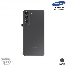 Vitre arrière + vitre caméra noire Samsung Galaxy S21 FE G990B (officiel)