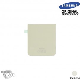 Vitre arrière inférieure Crème Samsung Galaxy Z Flip 3 5G F711B (officiel)