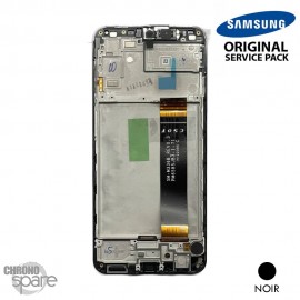 Ecran LCD + Vitre Tactile + châssis noir Samsung Galaxy A23 5G A236B (officiel)