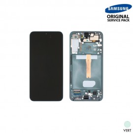 Ecran OLED + Vitre Tactile + châssis vert Samsung Galaxy S22 Plus S906B (officiel) Sans Batterie 