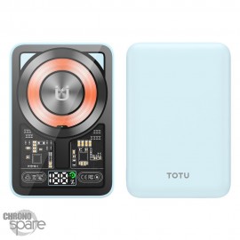 PowerBank 5000 mAh Fast Charge Magnétique Bleue TOTU