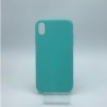 Coque en silicone pour iPhone XS MAX bleu ciel