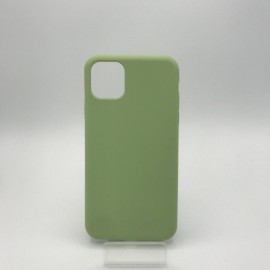 Coque en silicone pour iPhone 13 Pro vert clair