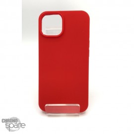 Coque en silicone pour iPhone 14 rouge
