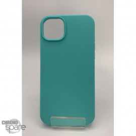 Coque en silicone pour iPhone 14PLUS bleu ciel
