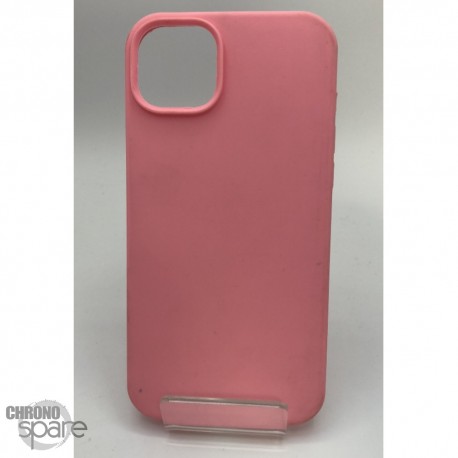 Coque en silicone pour iPhone 14PLUS rose / pink