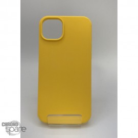 Coque en silicone pour iPhone 14PLUS jaune