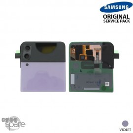 Vitre arrière supérieure + vitre caméra violette Samsung Galaxy Z Flip 3 5G F711B (Officiel)