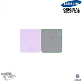Vitre arrière inférieure violette Samsung Galaxy Z Flip 3 5G F711B (Officiel)