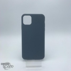Coque en silicone pour iPhone 14 bleu nuit