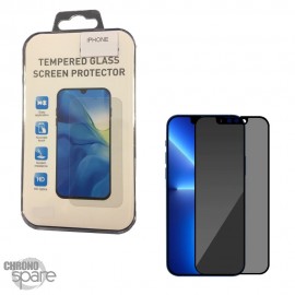 Vitre de protection en verre trempé Privacy iPhone XR/11 (Full 3D) avec Boîte